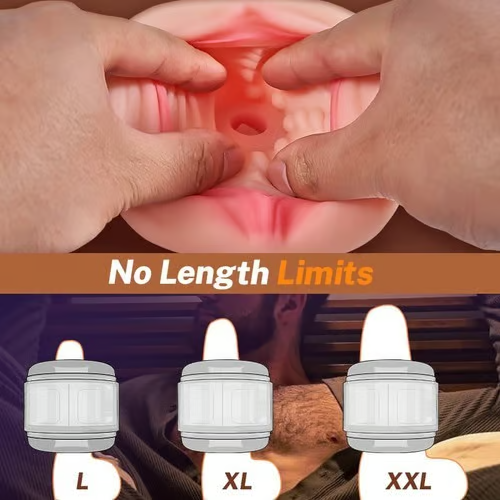 Hellofuntoys™ 10 Vibration Anal and Vaginal 2 in 1 Handheld Masturbator