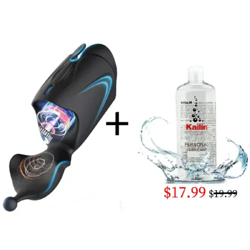 Hellofuntoys™ 2-Motor Penis Glans Training 10-Vibration Masturbation Cup