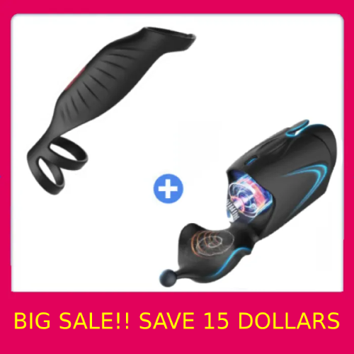 Hellofuntoys™ 2-Motor Penis Glans Training 10-Vibration Masturbation Cup