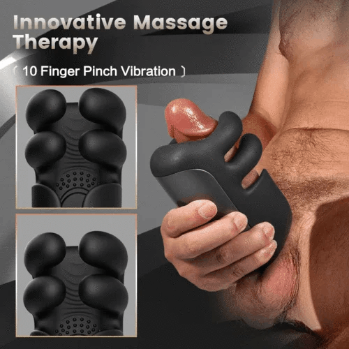 💥NEW YEAR GET FREE LUBE💥 Evans - Automatic 10 Finger Pinchin & Tapping for Massage Therapy Penis Vibrator