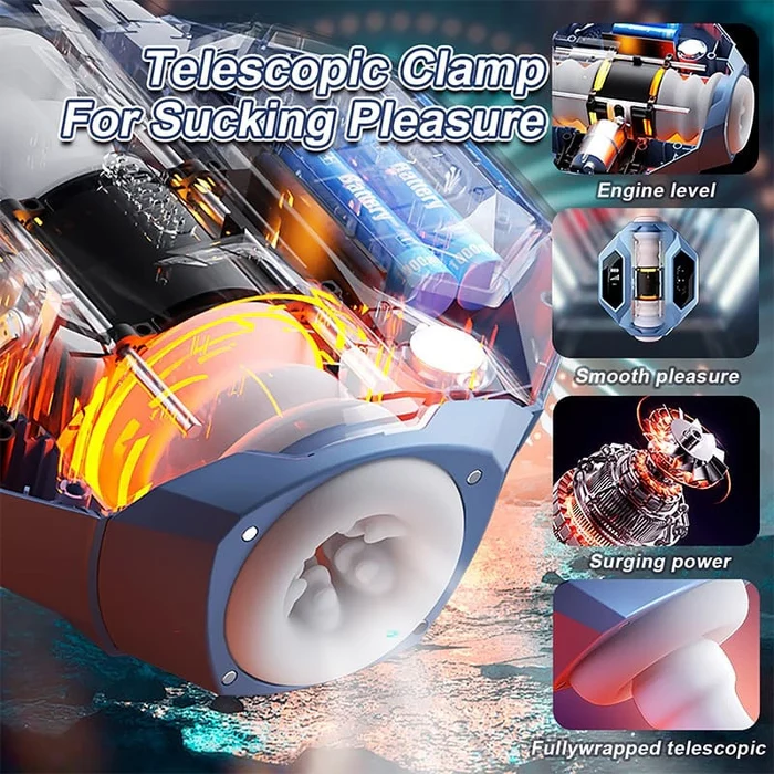 Hellofuntoys™ 2024 Spaceship Thrusting Sucking Heating Male Stroker Dual Opening