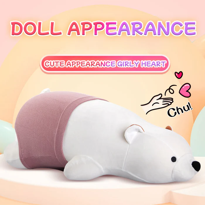 Hellofuntoys™ Discreet Polar Bear Pillow Remote Control Sex Machine