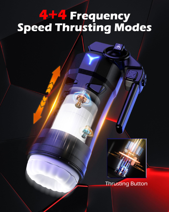 Grenade 8 Thrusting 10 Vibration Modes Automatic Heating Masturbator