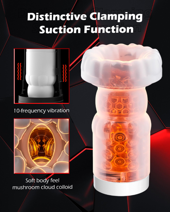 Grenade 8 Thrusting 10 Vibration Modes Automatic Heating Masturbator