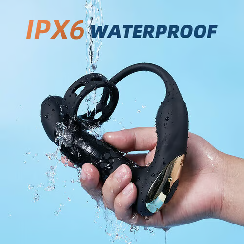 Hellofuntoys™ Hollow Flapping Vibrating Silicone Prostate Massager with Cock Ring