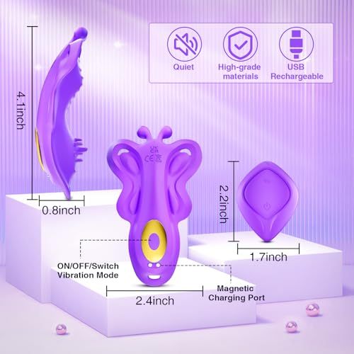 Wearable Thong Panty Vibrator with 9 Modes, APP & Remote Control, Discreet Clitoris Stimulator for Women and Couples