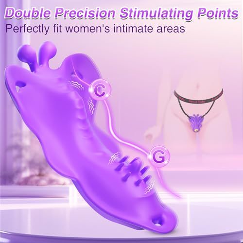 Wearable Thong Panty Vibrator with 9 Modes, APP & Remote Control, Discreet Clitoris Stimulator for Women and Couples