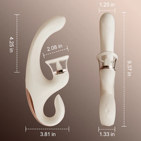 Hellofuntoys™ Clitoral Arousal Tongue Licking Suction Vibration Triple Stimulation Vibrators