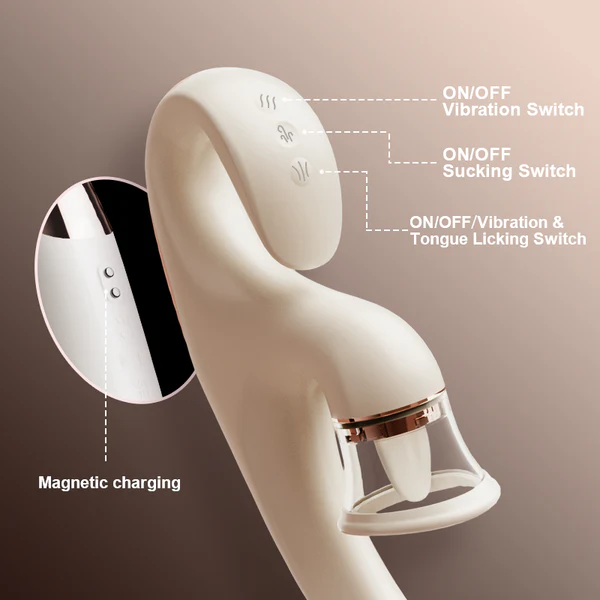 Hellofuntoys™ Clitoral Arousal Tongue Licking Suction Vibration Triple Stimulation Vibrators