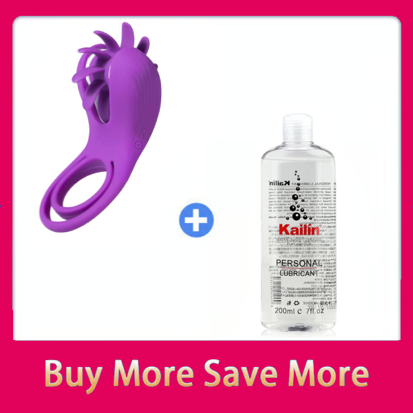 Hellofuntoys & Roxy - Licking Sex Toy & Vibrating Dual Penis Ring