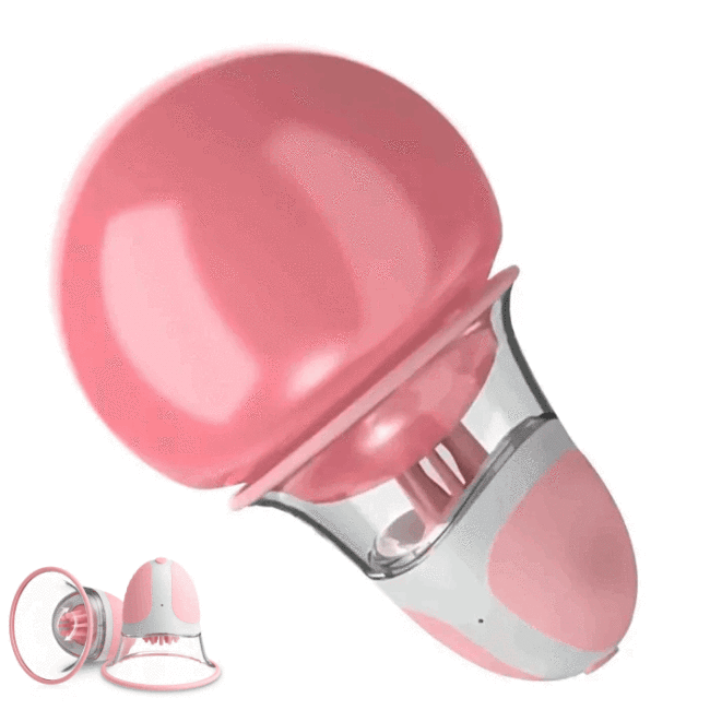 Hellofuntoys™ 10 Vibration 360 Rotation Stimulating Nipple Suction Cup Clitoral Stimulator