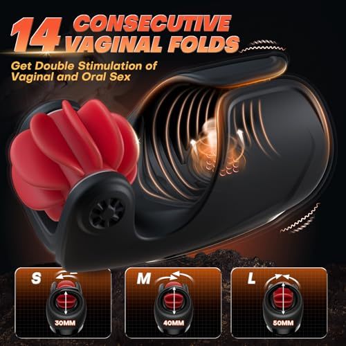 Hellofuntoys™ 10 Licking & 10 Flapping & 10 Vibrating Super Soft Male Penis Training Vibrator