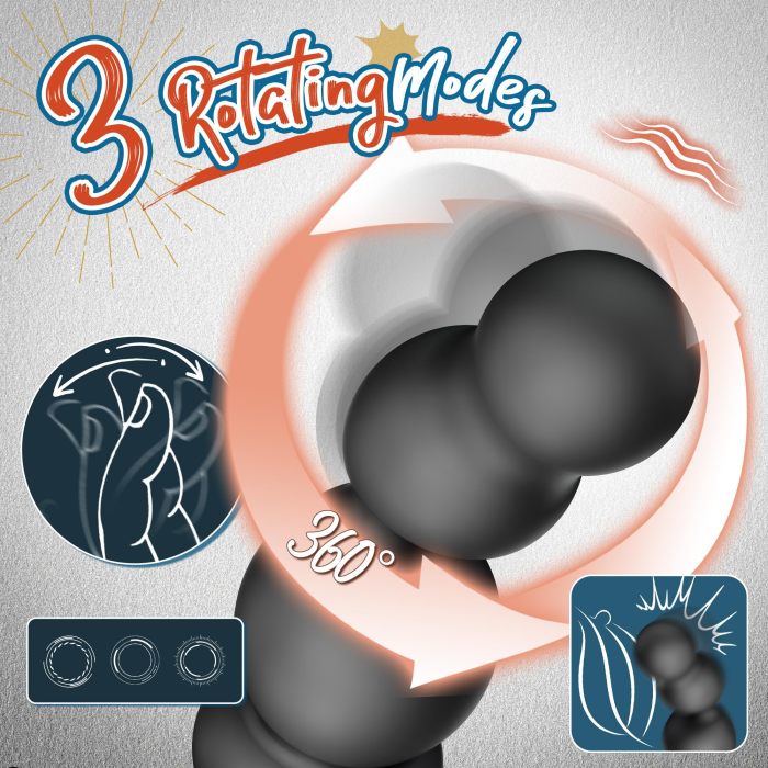 Hellofuntoys™ High Speed Rotation & Vibration Prostate Massager