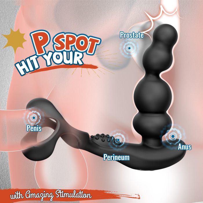 Hellofuntoys™ High Speed Rotation & Vibration Prostate Massager