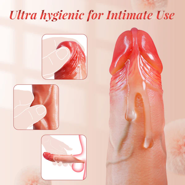 (BLACK) Hellofuntoys™ APP Controlled 9 Vibration Intensities Vibrating Penis Sleeve