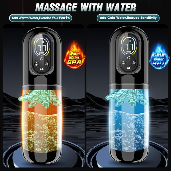 Hellofuntoys™ Innovative 7 Sucking & Vibrating & Thrusting & Rotating & Licking Automatic Male Masturbator