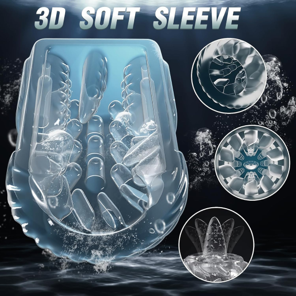 Hellofuntoys™ Innovative 7 Sucking & Vibrating & Thrusting & Rotating & Licking Automatic Male Masturbator