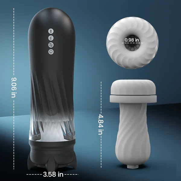 Hellofuntoys™ Ultra High Speed Male Masturbator Twisting Thrusting Vibrating
