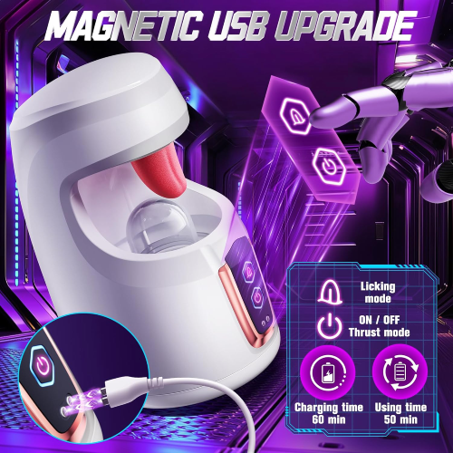 Hellofuntoys™ Blowjob Queen 10 Tapping Thrusting Male Glans Training Stimulator