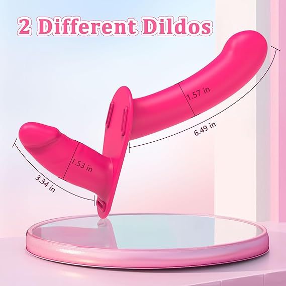 Hellofuntoys™ Strapless Vibrating Dildo - Adjustable Harness & Remote Control Wearable Vibrator