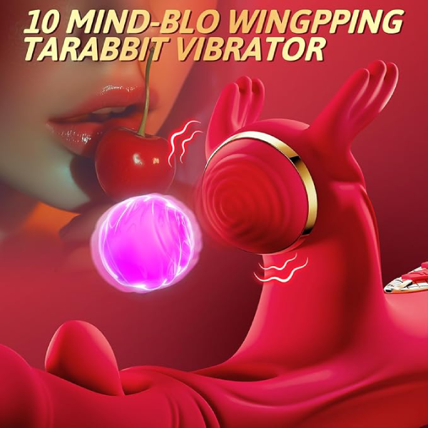 Hellofuntoys™ Double Tongue Licking & Vibrating Dildo - 7 Flapping Modes & 10 Vibrations for G-Spot & Clitoral Stimulation