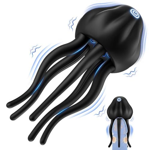 Hellofuntoys™ Male Vibrator - 10 Vibration Modes & Tentacle Stroker for Penis & Nipple Stimulation