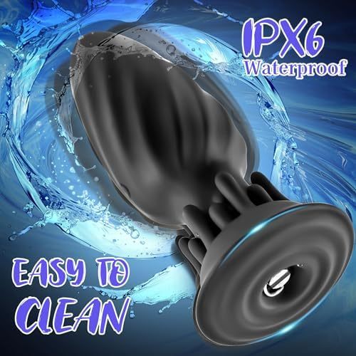 Hellofuntoys™ Rotating Anal Plug – 10 Vibration & Rotation Modes Prostate Massager with Tentacle Design & Remote Control