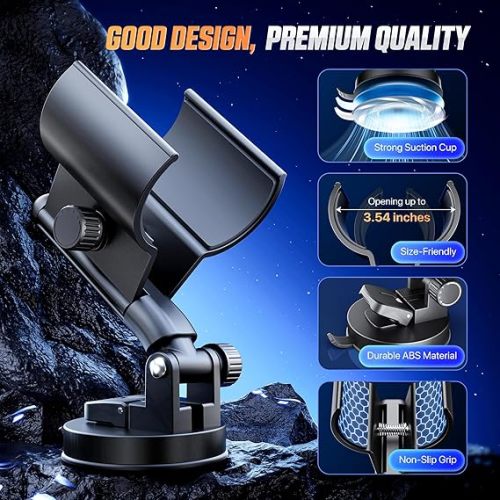 Hellofuntoys™ Hands-Free Masturbator Stand - 200° Adjustable Sex Toy Mount with Strong Suction Cup for Male Strokers & Penis Pumps