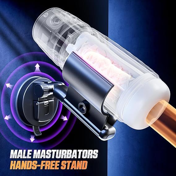 Hellofuntoys™ Hands-Free Masturbator Stand - 200° Adjustable Sex Toy Mount with Strong Suction Cup for Male Strokers & Penis Pumps