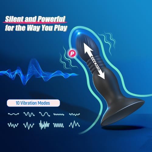 Hellofuntoys™ Super Strong Suction Cup Remote Control Thrust Vibration, Anal Trainer for Men, Women & Couples