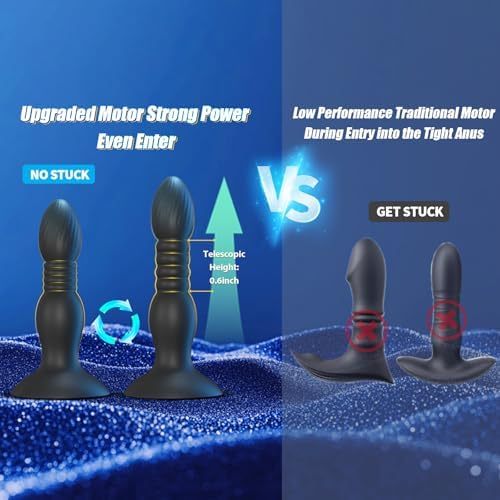 Hellofuntoys™ Super Strong Suction Cup Remote Control Thrust Vibration, Anal Trainer for Men, Women & Couples