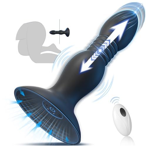 Hellofuntoys™ Super Strong Suction Cup Remote Control Thrust Vibration, Anal Trainer for Men, Women & Couples