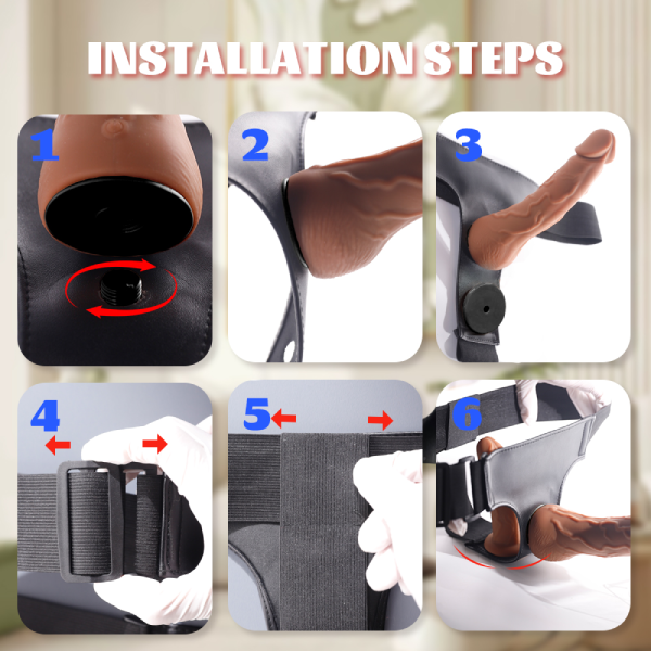 Hellofuntoys™ Remote-Controlled Wearable Dildo with 9 Vibration Modes & Thrusting Motion