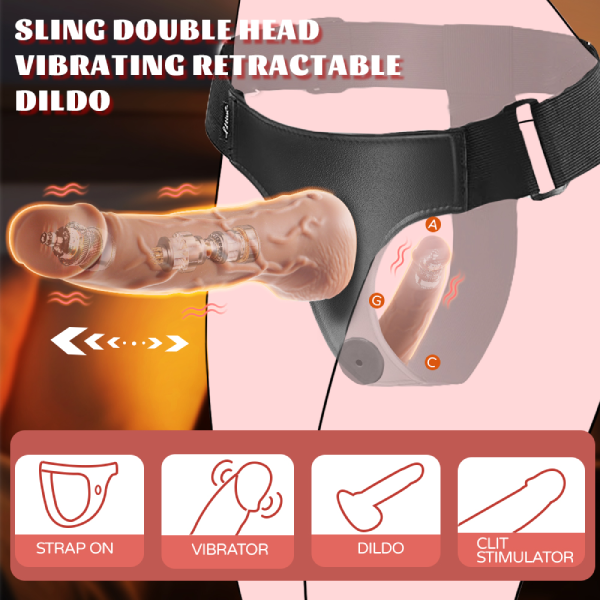 Hellofuntoys™ Remote-Controlled Wearable Dildo with 9 Vibration Modes & Thrusting Motion