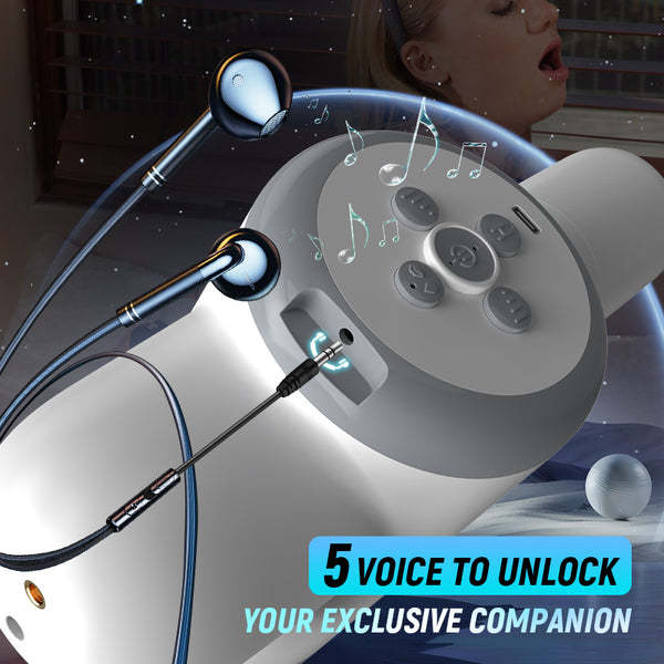 Hellofuntoys™ Automatic Lubrication 8 Thrusting & Sucking Handheld Male Stroker