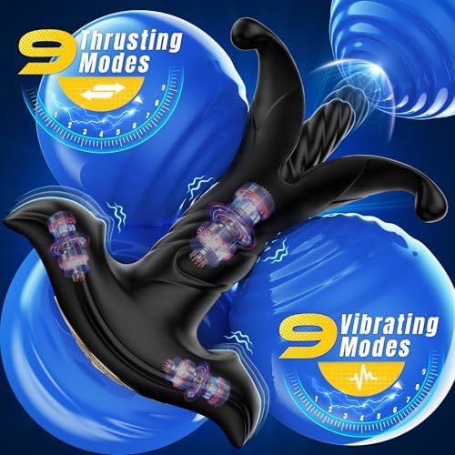 Hellofuntoys™ Remote Control 9 Tension Shock Flapping Thrusting Vibrating Butt Plug Prostate Massager