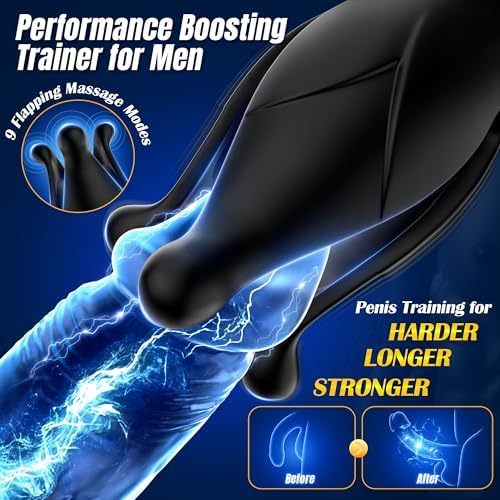 Hellofuntoys™ Remote Control 9 Tension Shock Flapping Thrusting Vibrating Butt Plug Prostate Massager