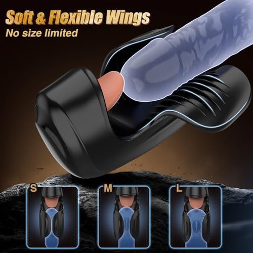 10 Tongue Licking Vibrations and 10 Beating Vibration Modes Penis Training Vibrator