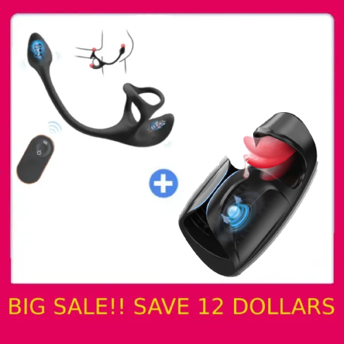 10 Tongue Licking Vibrations and 10 Beating Vibration Modes Penis Training Vibrator