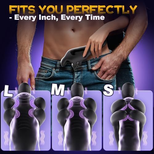 360° Penis Vibrator Stroker with 10 Suction & Vibration Modes Male Masturbator for Men