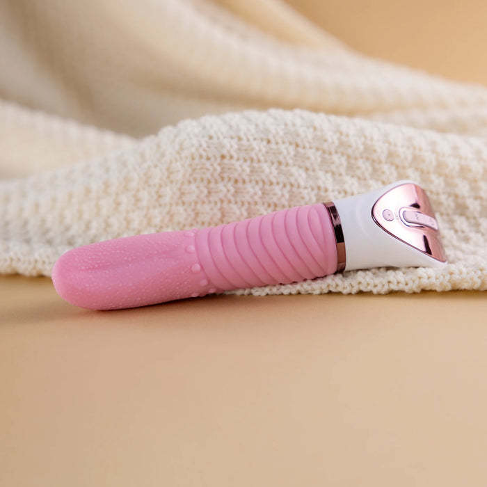 Jolty Tongue Realistic ​High-Quality Silicone Soft Clitoral Tongue Vibrator