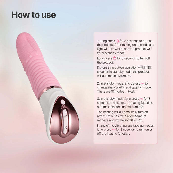 Jolty Tongue Realistic ​High-Quality Silicone Soft Clitoral Tongue Vibrator