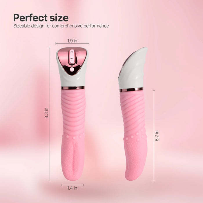 Jolty Tongue Realistic ​High-Quality Silicone Soft Clitoral Tongue Vibrator