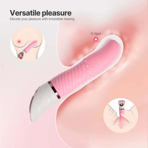 Jolty Tongue Realistic ​High-Quality Silicone Soft Clitoral Tongue Vibrator