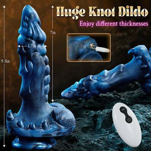 Leviathan 8 Thrusting Vibrating Swing Heating Huge Dildo with Suction Cup 9.5 Inch