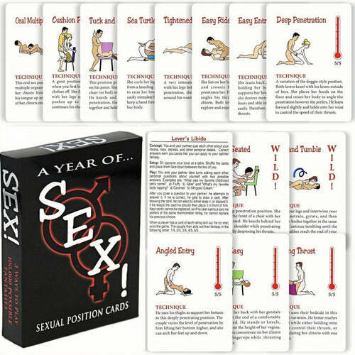 Sex Game Position Cards Bedroom Battle Cards Date-Night Fun Couple Poker Games Improve Relationship