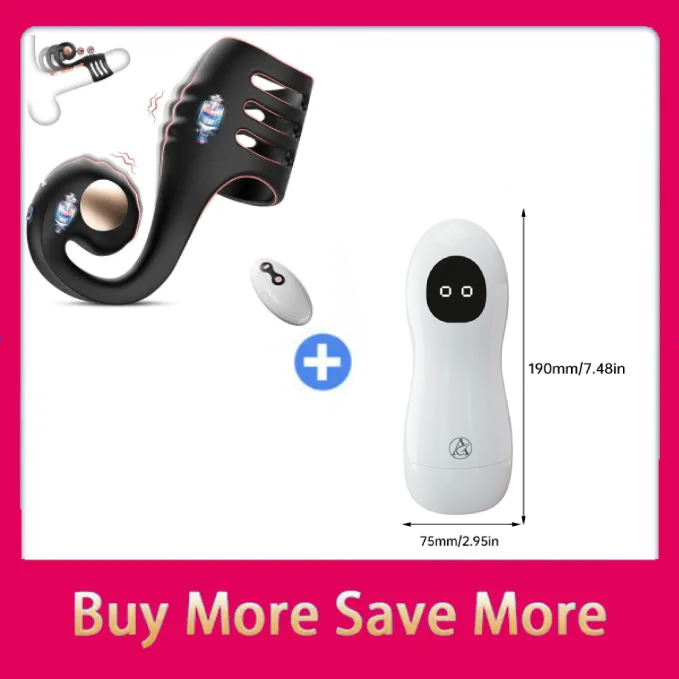 Hellofuntoys™ 10-Mode Vibrating Penis Ring for Couples – Remote Cock Sleeve with Clit & G-Spot Stimulator