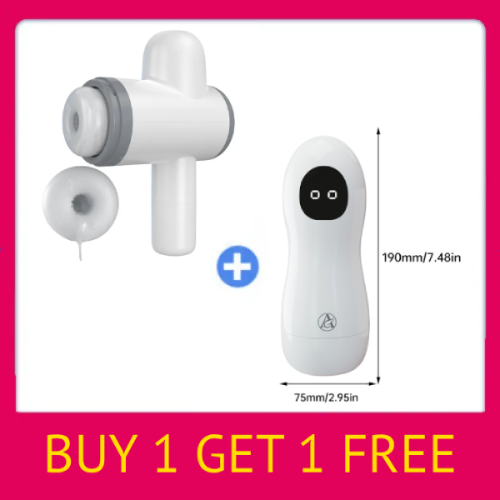 Hellofuntoys™ Automatic Lubrication 8 Thrusting & Sucking Handheld Male Stroker