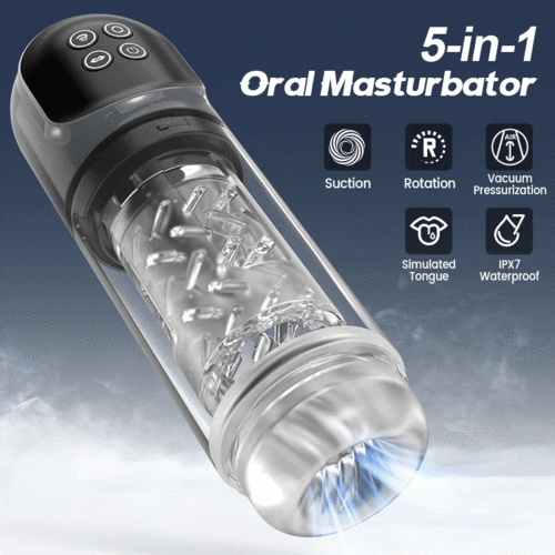 Night Elf 7 Rotation Suction Vacuum Pumps Masturbator Cup Pocket Pussy Adult Sex Toys Men