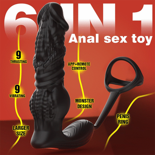 Strong Strike Enhanced Version 6-in-1 Rapid Thrusting Remote & App-Controlled Prostate Massager